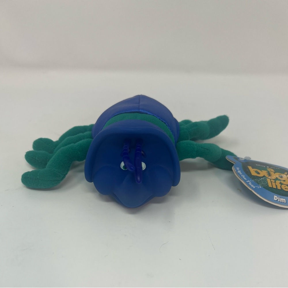 Vintage Mattel Disney Pixar A Bug's Life DIM BEETLE 5" Plush Stuffed Animal NOS